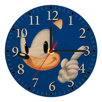 Sonic, Ρολόι τοίχου ξύλινο plywood (20cm)