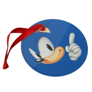Sonic, Στολίδι Χριστουγεννιάτικο στολίδι γυάλινο 9cm