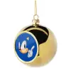 Στολίδι Χριστουγεννιάτικη μπάλα δένδρου Χρυσή 8cm