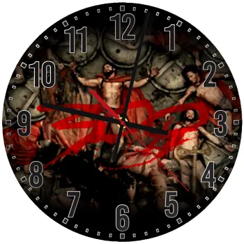 300 the spartans, Ρολόι τοίχου ξύλινο (30cm)