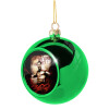 Green Christmas tree ornament ball 8cm