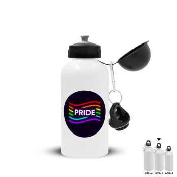 Pride , Metal water bottle, White, aluminum 500ml
