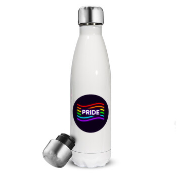Pride , Metal mug thermos White (Stainless steel), double wall, 500ml