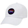 Pride , Καπέλο ενηλίκων Jockey Λευκό (snapback, 5-φύλλο, unisex)