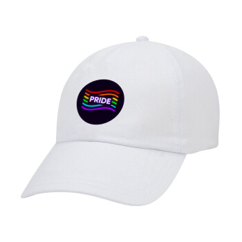 Pride , Καπέλο Ενηλίκων Baseball Λευκό 5-φύλλο (POLYESTER, ΕΝΗΛΙΚΩΝ, UNISEX, ONE SIZE)