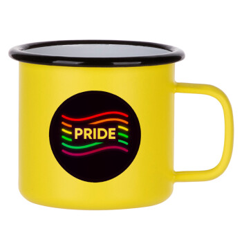 Pride , Κούπα Μεταλλική εμαγιέ ΜΑΤ Κίτρινη 360ml