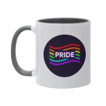 Pride , Κούπα χρωματιστή γκρι, κεραμική, 330ml