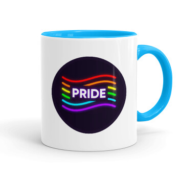 Pride , Κούπα χρωματιστή γαλάζια, κεραμική, 330ml