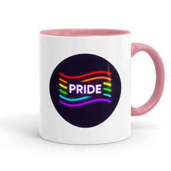 Pride , Κούπα χρωματιστή ροζ, κεραμική, 330ml