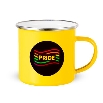 Pride , Κούπα Μεταλλική εμαγιέ Κίτρινη 360ml