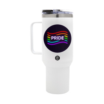 Pride , Mega Stainless steel Tumbler with lid, double wall 1,2L