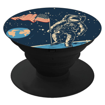 The first man on the moon, Phone Holders Stand  Black Hand-held Mobile Phone Holder