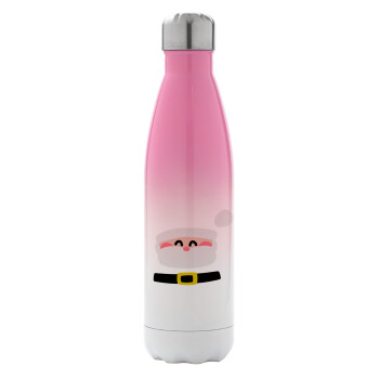 Simple Santa, Metal mug thermos Pink/White (Stainless steel), double wall, 500ml