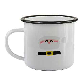 Simple Santa, Κούπα εμαγιέ με μαύρο χείλος 360ml