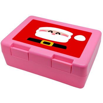 Simple Santa, Παιδικό δοχείο κολατσιού ΡΟΖ 185x128x65mm (BPA free πλαστικό)