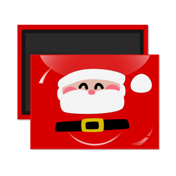 Simple Santa, Ορθογώνιο μαγνητάκι ψυγείου διάστασης 9x6cm