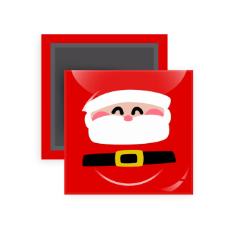 Simple Santa, Μαγνητάκι ψυγείου τετράγωνο διάστασης 5x5cm