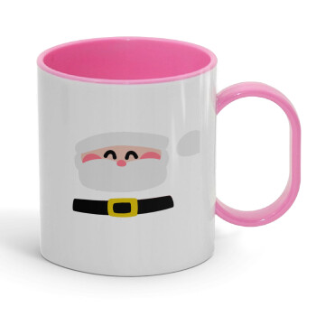 Simple Santa, Κούπα (πλαστική) (BPA-FREE) Polymer Ροζ για παιδιά, 330ml
