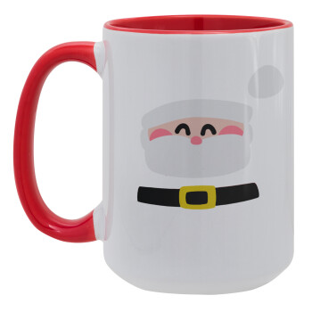 Simple Santa, Κούπα Mega 15oz, κεραμική Κόκκινη, 450ml