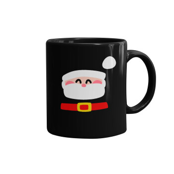 Simple Santa, Κούπα Μαύρη, κεραμική, 330ml