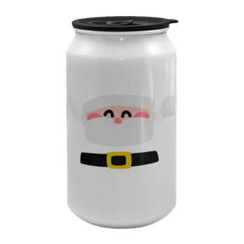 Simple Santa, Κούπα ταξιδιού μεταλλική με καπάκι (tin-can) 500ml