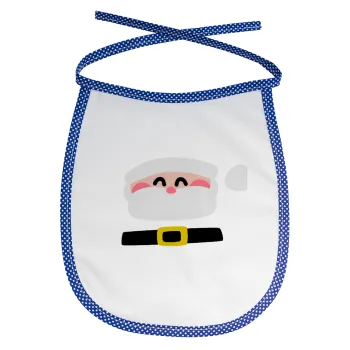Simple Santa, Σαλιάρα μωρού αλέκιαστη με κορδόνι Μπλε