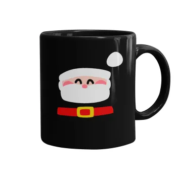 Simple Santa, Κούπα Μαύρη, κεραμική, 330ml