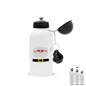 Simple Santa, Metal water bottle, White, aluminum 500ml