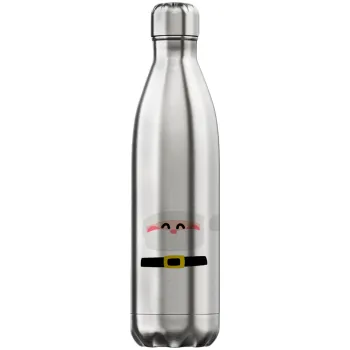 Simple Santa, Μεταλλικό παγούρι θερμός Inox (Stainless steel), διπλού τοιχώματος, 750ml