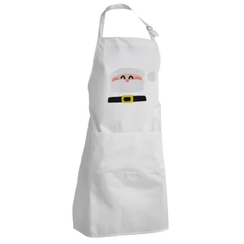Simple Santa, Adult Chef Apron (with sliders and 2 pockets)