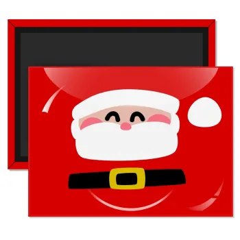 Simple Santa, Ορθογώνιο μαγνητάκι ψυγείου διάστασης 9x6cm