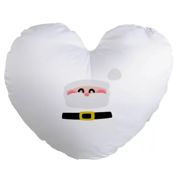 Simple Santa, Μαξιλάρι καναπέ καρδιά 40x40cm περιέχεται το  γέμισμα