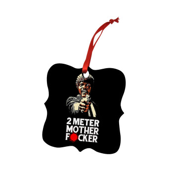 Pulp Fiction 2 meter mother f...r, Christmas ornament polygon wooden 7.5cm
