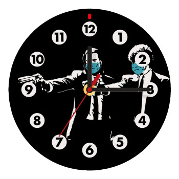 Pulp Fiction guns, Wooden wall clock (20cm)