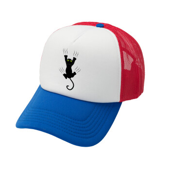 Γατούλα γρατζουνιά, Καπέλο Soft Trucker με Δίχτυ Red/Blue/White 
