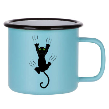 Γατούλα γρατζουνιά, Κούπα Μεταλλική εμαγιέ ΜΑΤ σιέλ 360ml