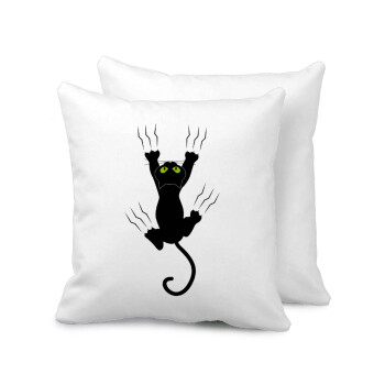 cat grabbing, Sofa cushion 40x40cm includes filling