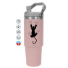 Pink color, 890ml (30oz) stainless Steel Tumbler with Handle