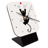 Quartz Wooden table clock with hands (10cm)