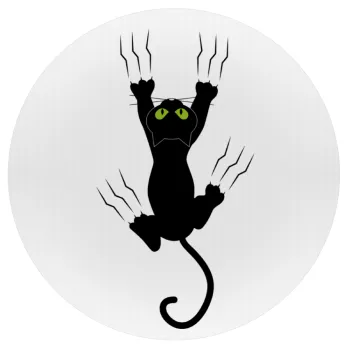 cat grabbing, Mousepad Round 20cm