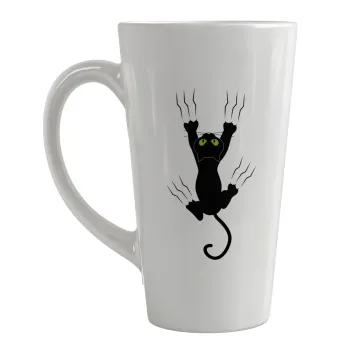 Γατούλα γρατζουνιά, Κούπα κωνική Latte Μεγάλη, κεραμική, 450ml