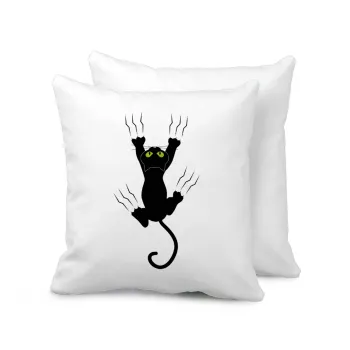 cat grabbing, Sofa cushion 40x40cm includes filling