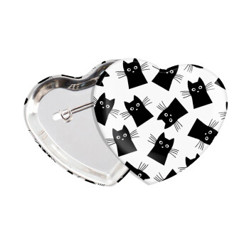 Black Cat, Κονκάρδα παραμάνα καρδιά (57x52mm)