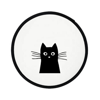 Μαύρη γάτα, Βεντάλια υφασμάτινη αναδιπλούμενη με θήκη (20cm)