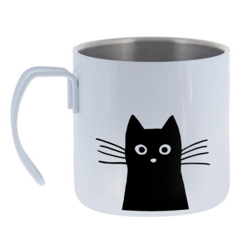 Black Cat, Mug Stainless steel double wall 400ml