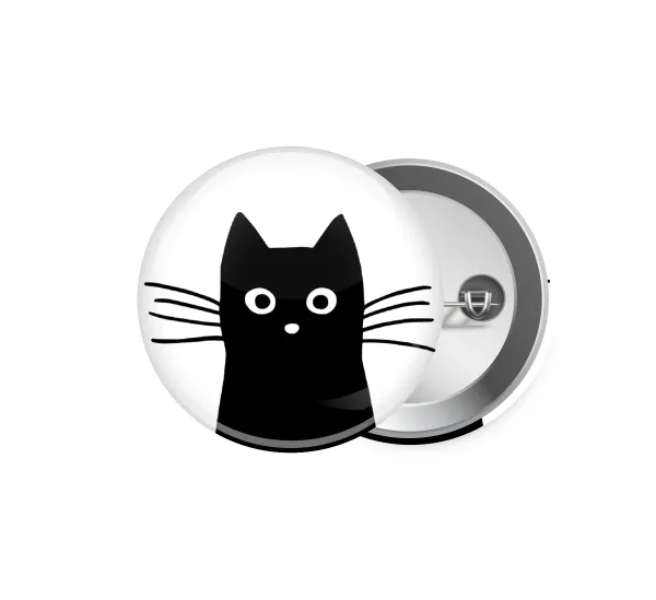 Black Cat — Pin badge, 5.9cm