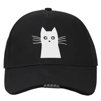 Black Cat, Work & Activity LED Light Cap – Perfect for Night & Low Light Conditions (100% COTTON, ADULT, UNISEX)