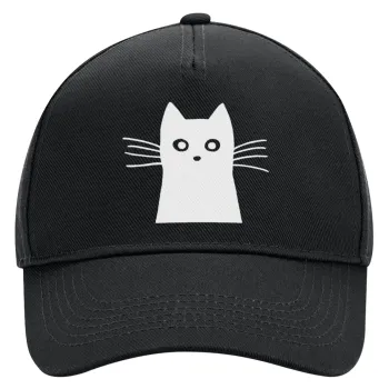 Black Cat, Adult Ultimate Hat BLACK, (100% COTTON DRILL, ADULT, UNISEX, ONE SIZE)