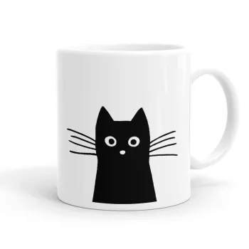 Black Cat, Ceramic coffee mug, 330ml