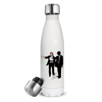 Pulp Fiction 3 meter away, Metal mug thermos White (Stainless steel), double wall, 500ml